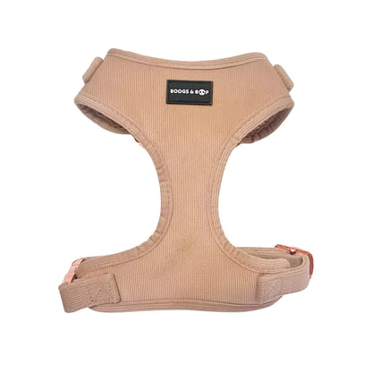 Shop Adjustable Corduroy Dog Harness - Champagne Beige by Boogs & Boop.