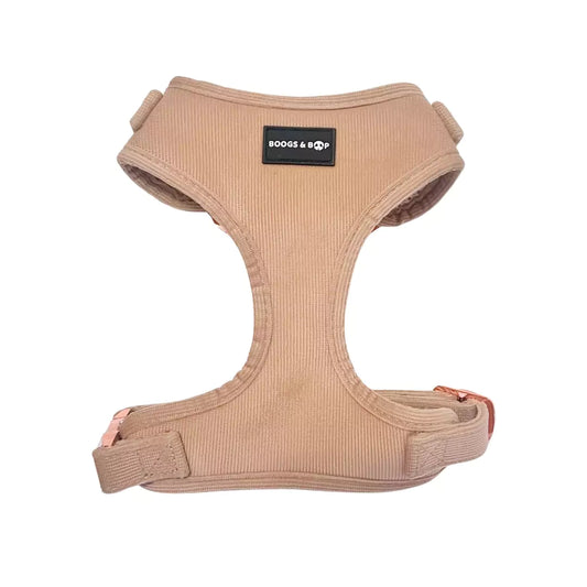 Shop Adjustable Corduroy Dog Harness - Champagne Beige by Boogs & Boop.