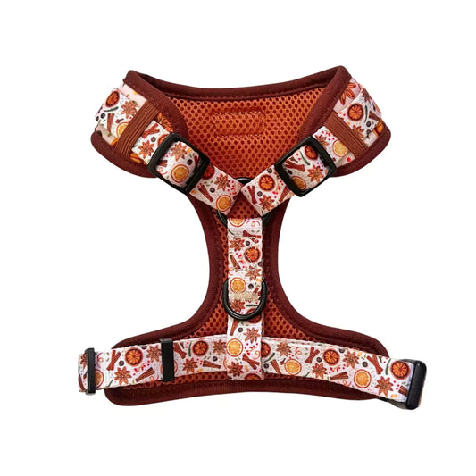 Shop Adjustable Winter Spice Dog Harness by Boogs & Boop for the holidays.