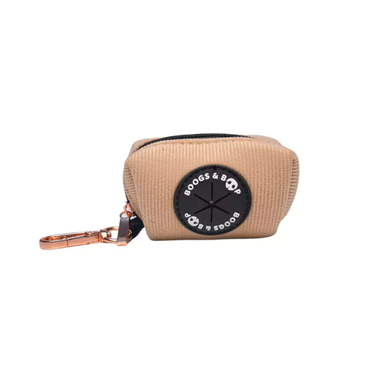 Shop Corduroy Waste Bag Dispenser - Champagne Beige by Boogs & Boop.