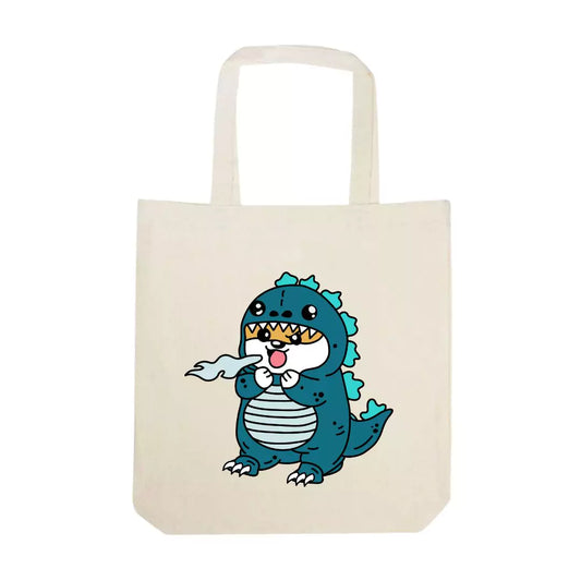 Shop Dogzilla Kaiju Tote Bag from Boogs & Boop.