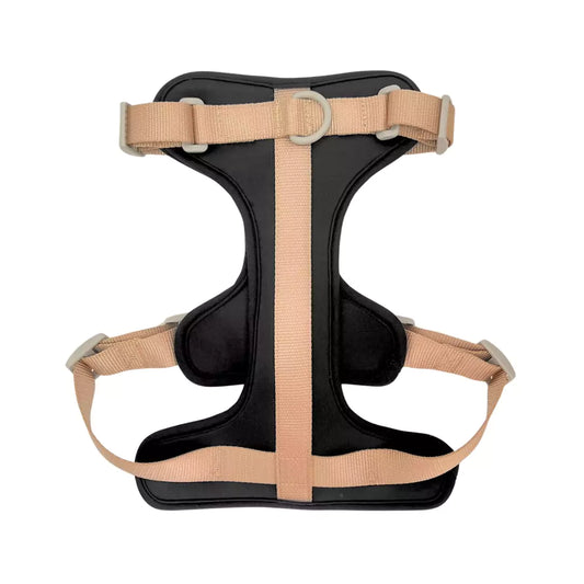 Shop No-Pull Front D-Ring Adjustable Dog Harness - Onyx Black Beige by Boogs & Boop.