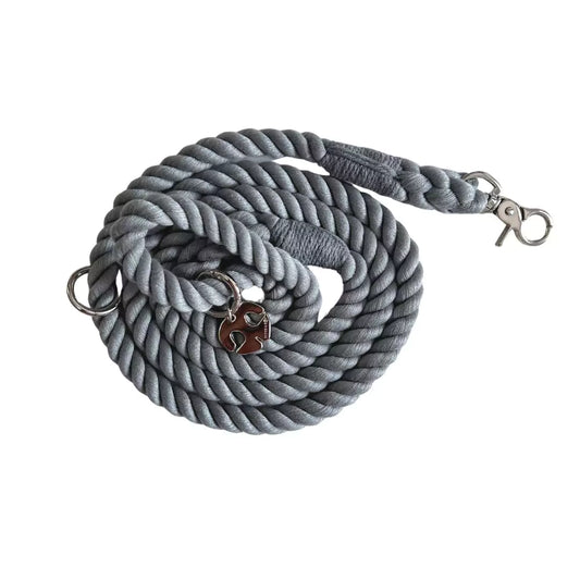 Shop Rope Dog Leash - Smake Gray by Boogs & Boop.