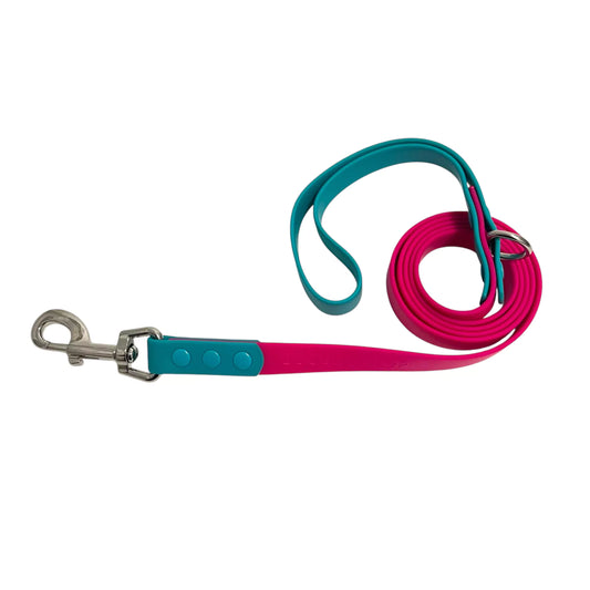 Shop Waterproof Biothane Dog Leash - Teal-quila Sunrise by Boogs & Boop.