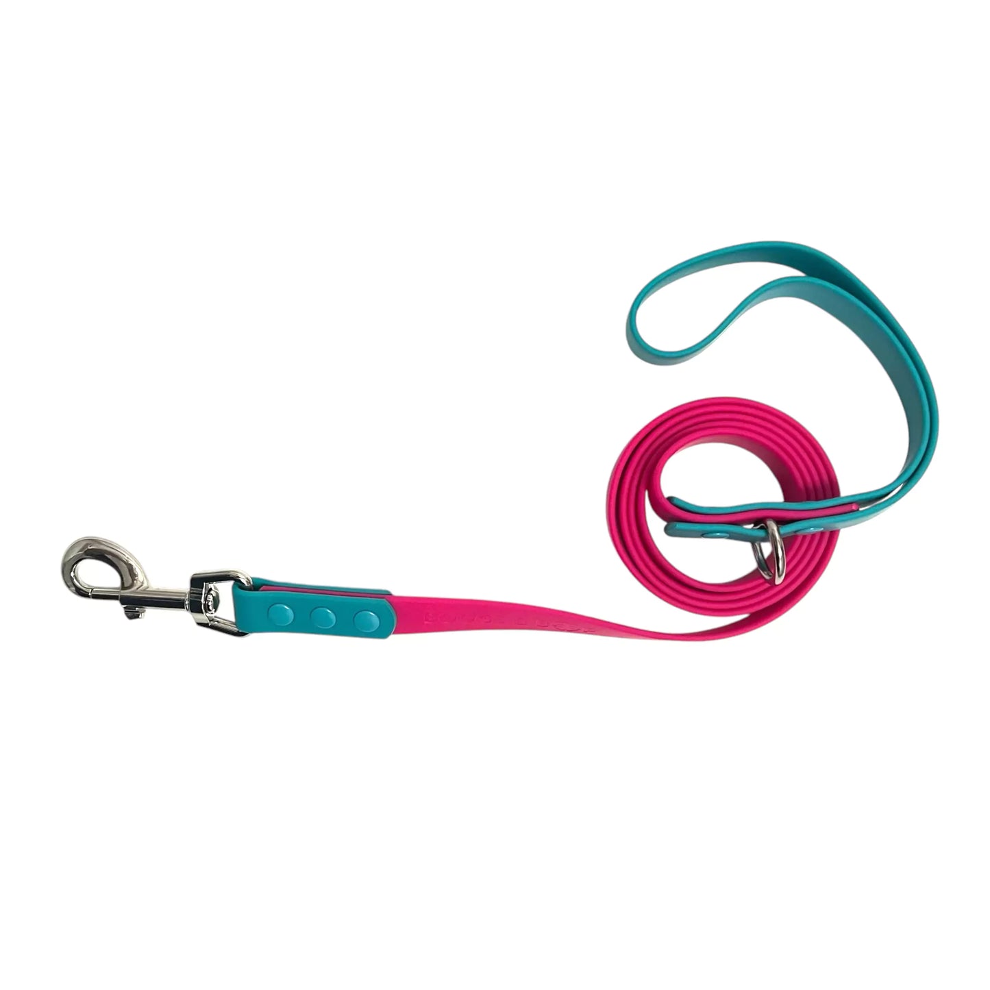 Shop Waterproof Dog Leash - Teal-quila Sunrise by Boogs & Boop.