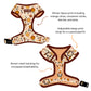 Adjustable Winter Spice Dog Harness Features by Boogs & Boop.