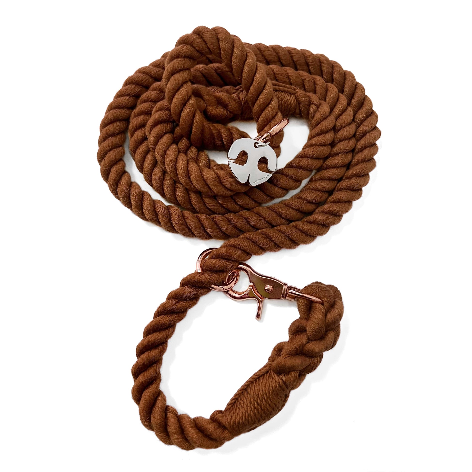 Rope Dog Leash - Walnut Brown